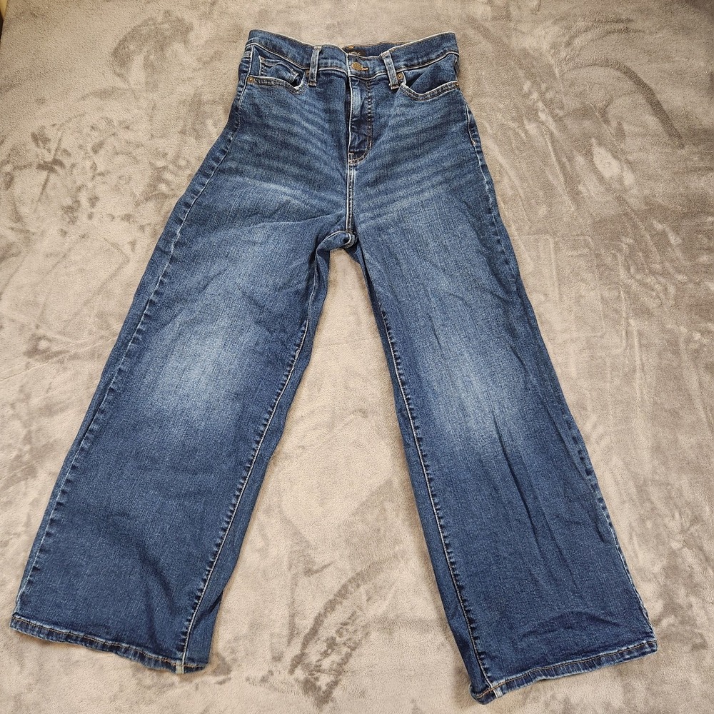 Banana Republic Jeans Womens 28/6 Blue High Rise Wide Leg Denim